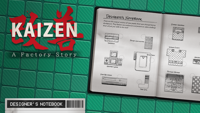 Kaizen: A Factory Story Gets Final Weekly Bonus Puzzle, DESIGNER'S NOTEBOOK