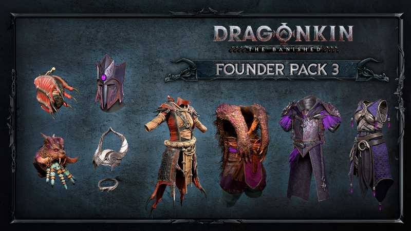 Dragonkin: The Banished - New Release Announces Free Founder Pack 3 and Skin Pack Availability
