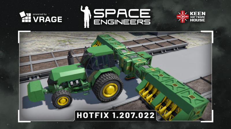 Space Engineers Releases Hotfix 1.207.022 with Bug Fixes and Developer Livestream Announcement