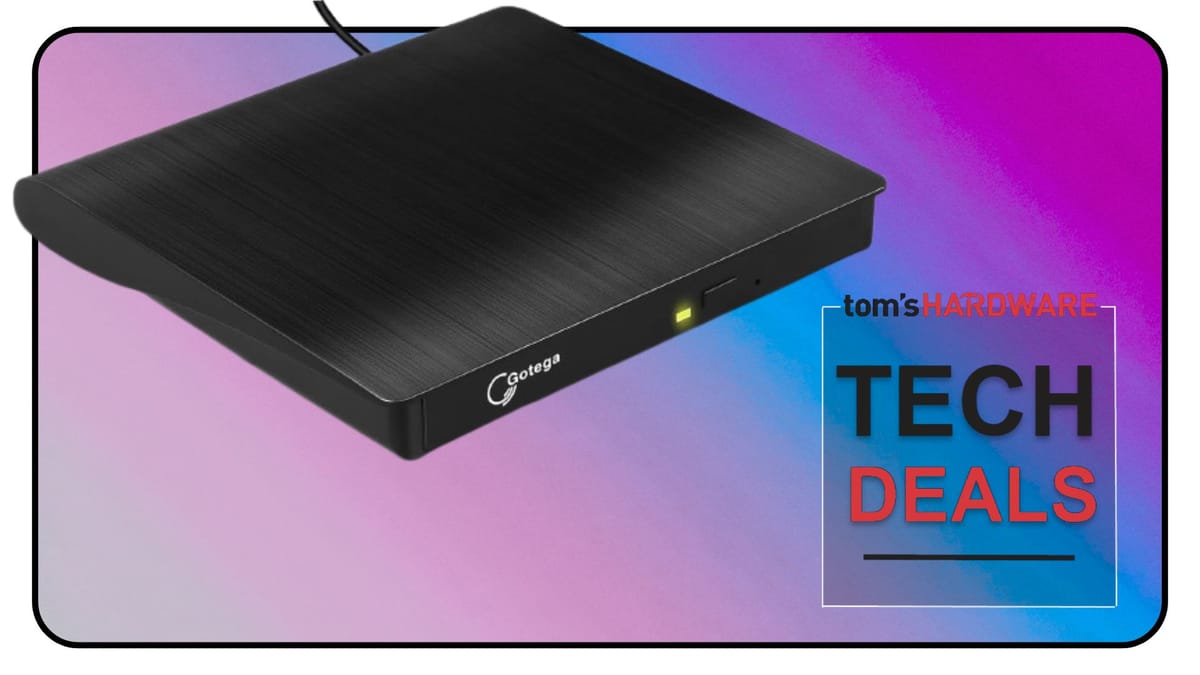 Affordable External CD/DVD Drive with USB-C at 35% Off