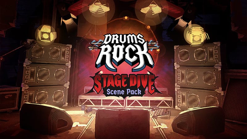 Drums Rock Unveils New Stage Dive Scene Pack with Iconic Tracks