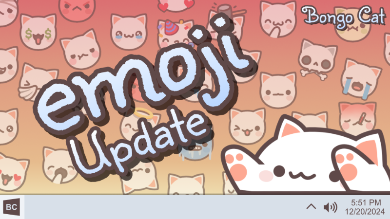 Bongo Cat New Release: Over 100 New Emojis Added and More Features Unveiled