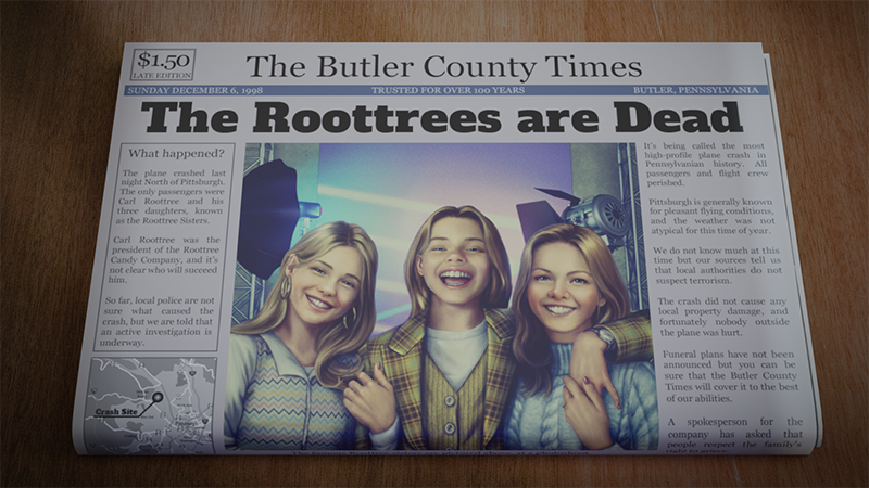 The Roottrees are Dead: New Release & Regional Pricing Update