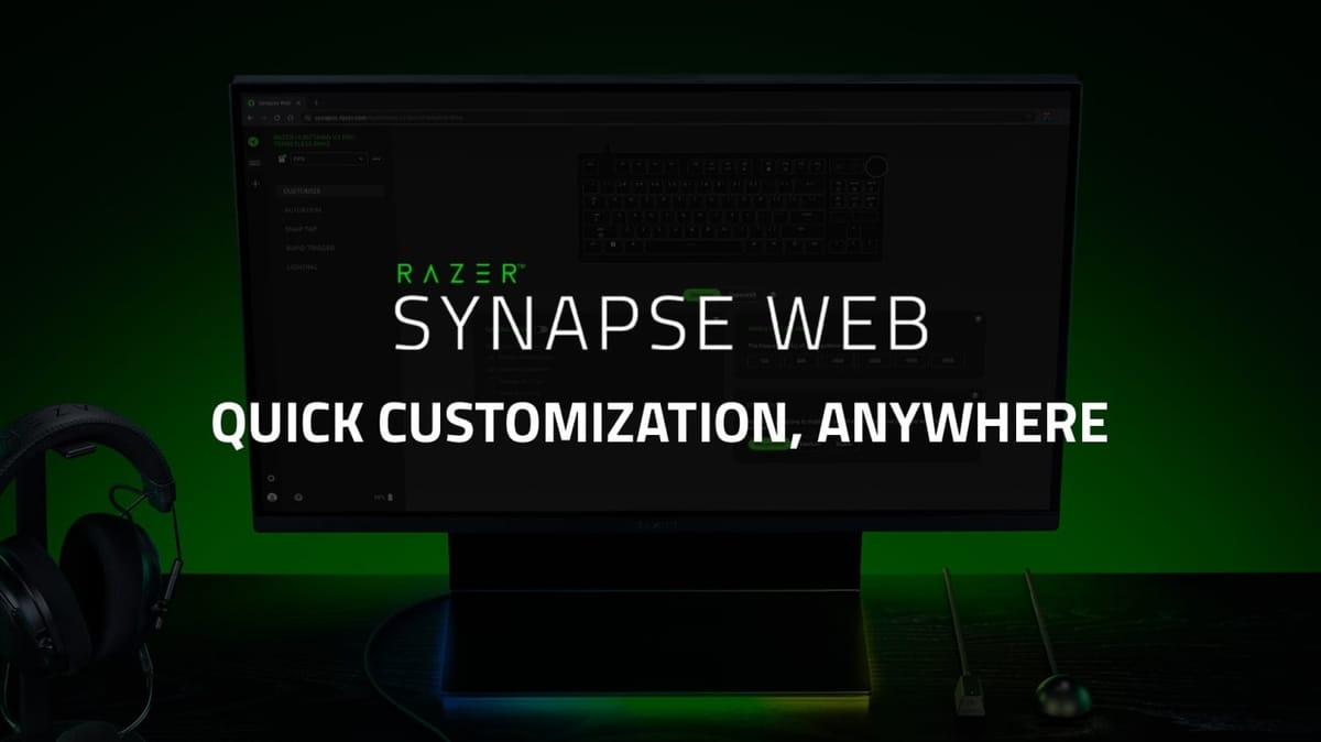Razer Synapse Web: New Lightweight Web Interface for Huntsman V3 Keyboard Customization