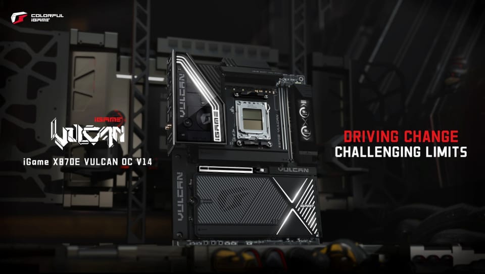 Colorful Launches Its Flagship iGame X870E VULCAN OC Motherboard - Record‑Breaking AMD Ryzen 7 9800X3D 7.33548 GHz